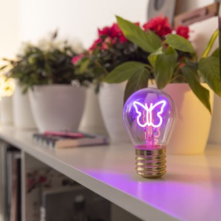 Tischlampe Butterfly Glühbirnenform
