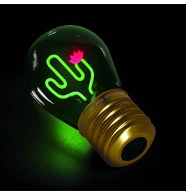 Tischlampe in Glühbirnform Cactus
