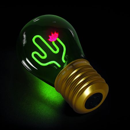 Tischlampe in Glühbirnform Cactus