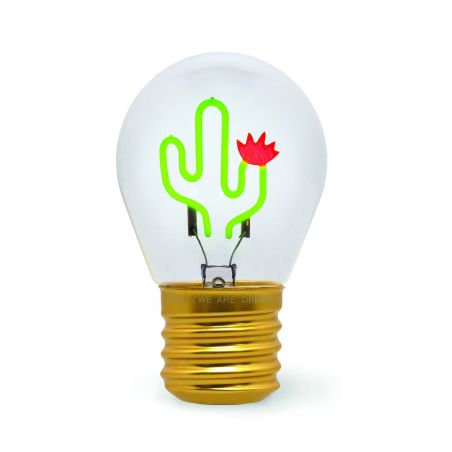 Tischlampe in Glühbirnform Cactus
