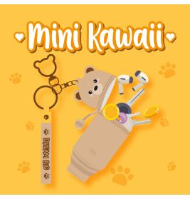 LEGAMI MILANO Mini Kawaii Geldbörse Teddy mit Anhänger – Charmant & handlich