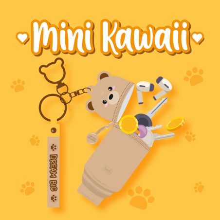 LEGAMI MILANO Mini Kawaii Geldbörse Teddy mit Anhänger – Charmant & handlich