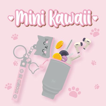 LEGAMI MILANO Mini Kawaii Geldbörse Kitty mit Anhänger – Süß & handlich