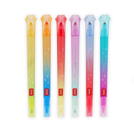 Meow - Set of 6 Dual-Tip Layer ing Mar - Multicolor