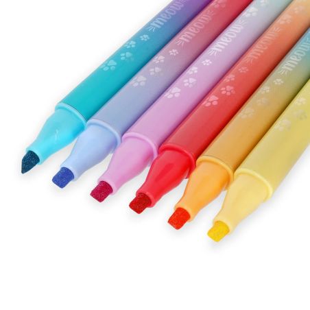 Meow - Set of 6 Dual-Tip Layer ing Mar - Multicolor