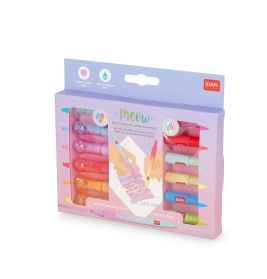 Meow - Set of 6 Dual-Tip Layer ing Mar - Multicolor