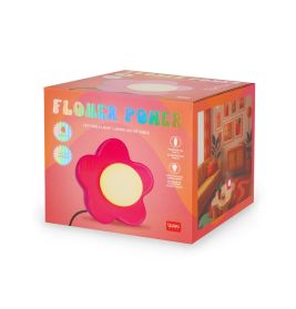 Flower Power - LED Table Lamp maate pink