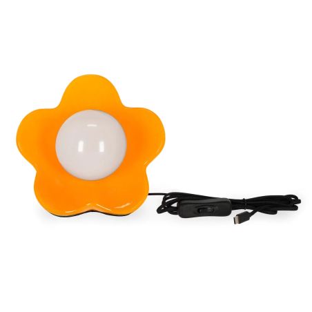 Flower Power - LED Table Lamp shiny orange