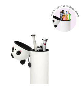 2-in-1 Silicone Pencil Case Kawaii - Panda