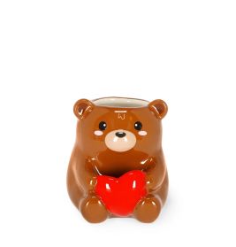 Desk Friends - Ceramic Pen Hol der - Teddy Bear