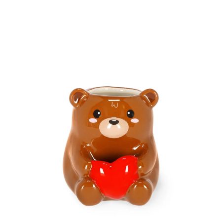 Desk Friends - Ceramic Pen Hol der - Teddy Bear