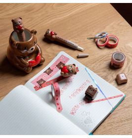 Desk Friends - Ceramic Pen Hol der - Teddy Bear