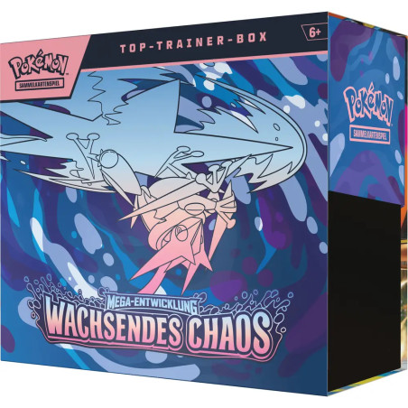 Pokémon-Sammelkartenspiel: Top-Trainer-Box Mega-Entwicklung - Wachsendes Chaos
