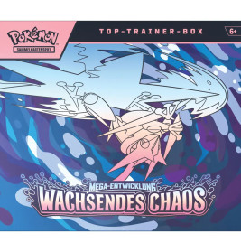 Pokémon-Sammelkartenspiel: Top-Trainer-Box Mega-Entwicklung - Wachsendes Chaos