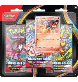 Pokémon-Sammelkartenspiel: Drei-Boosterpack-Blister Mega-Entwicklung - Wachsendes Chaos