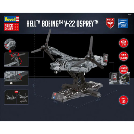 Bell Boeing V-22 Osprey - Brick System, Revell Klemmbaustein Set