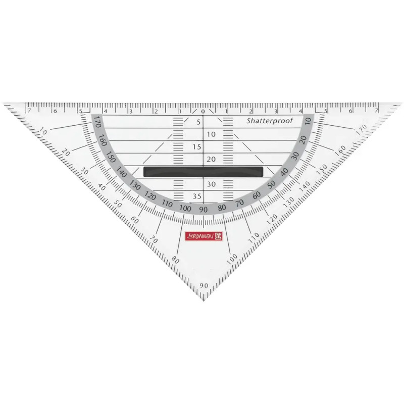 BRUNNEN 104975990  Geometrie-Dreieck bruchsicher  Colour Code  onyx
