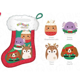Weihnachts Plüsch-Socke inkl. 4 Micromallows