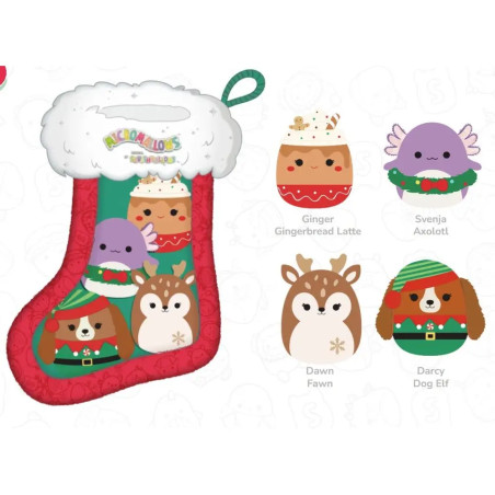 Weihnachts Plüsch-Socke inkl. 4 Micromallows