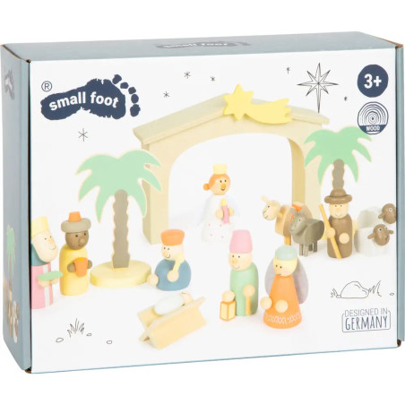 Spielset Holzkrippe Weihnachtsgeschichte