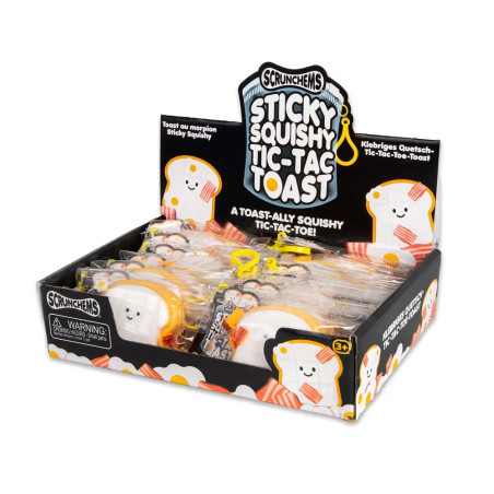 Tic Tac Toast Sticky Squish, klebriges Squishy Anti-Stress Spielzeug