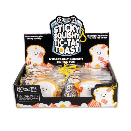 Tic Tac Toast Sticky Squish, klebriges Squishy Anti-Stress Spielzeug