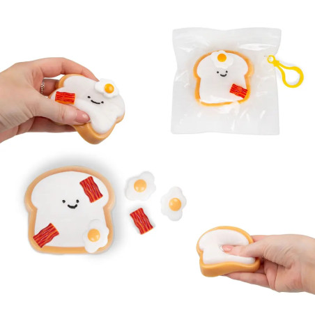 Tic Tac Toast Sticky Squish, klebriges Squishy Anti-Stress Spielzeug