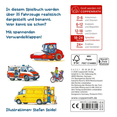 Löschen, baggern, pflügen: Mein Fahrzeuge-Klappenbuch