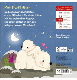 Wo ist Mama, kleiner Eisbär? - Mit kuschelweichen Filzklappen und Spiegel
