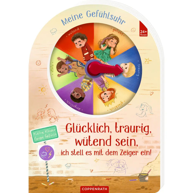 Glücklich, traurig, wütend sein, ich stell es mit dem Zeiger ein! - Meine Gefühlsuhr
