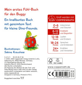 Mein erstes Fühl-Buch für den Buggy: 10 drollige Dinos - Fühlen und die Welt begreifen