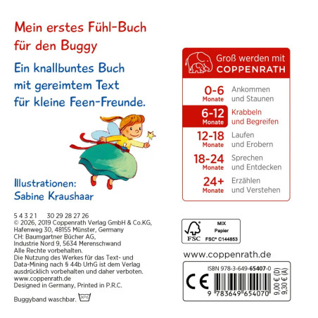 Mein erstes Fühl-Buch für den Buggy: 10 funkelnde Feen - Fühlen und die Welt begreifen