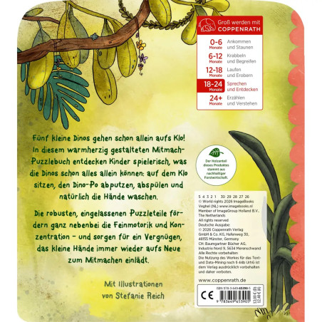Mein Mitmach-Puzzle-Buch: 5 Dinos gehen allein aufs Klo