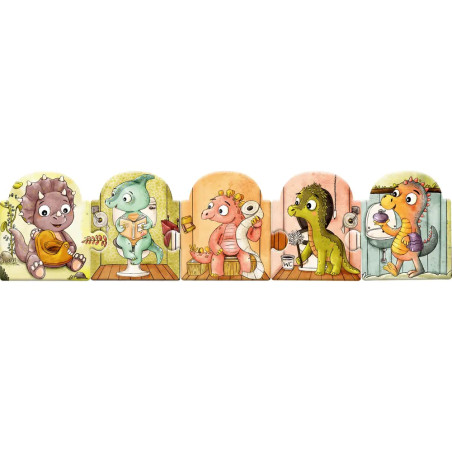 Mein Mitmach-Puzzle-Buch: 5 Dinos gehen allein aufs Klo