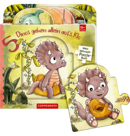 Mein Mitmach-Puzzle-Buch: 5 Dinos gehen allein aufs Klo