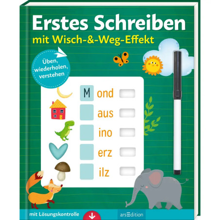 Erstes Schreiben – mit Wisch- -Weg-Effekt