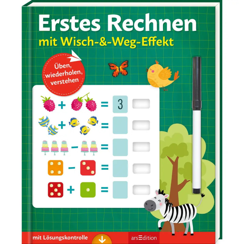 Erstes Rechnen – mit Wisch- -Weg-Effekt