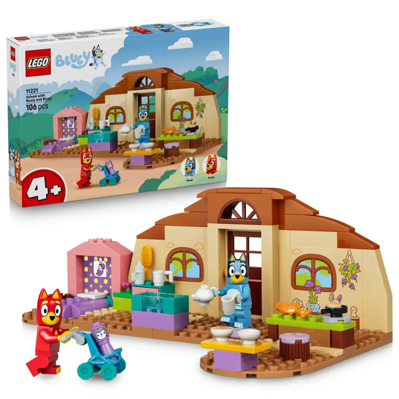 LEGO® Bluey 11221 Schule mit Rusty und Bluey