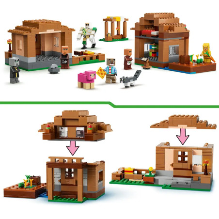 LEGO® Minecraft™ 21596 Angriff des Magiers auf das Dorf