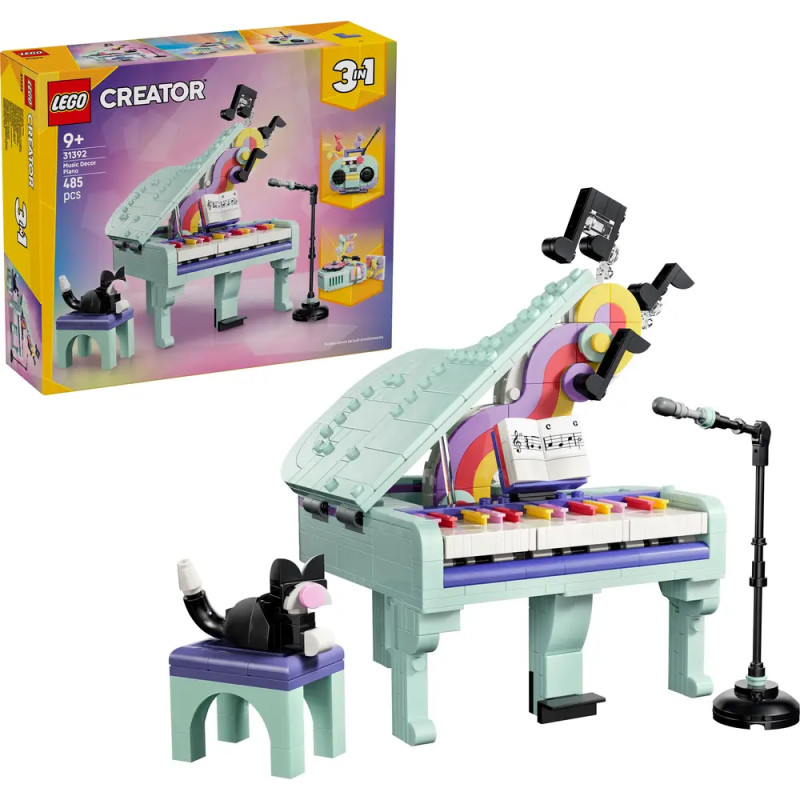 LEGO® Creator 31392 Deko-Klavier mit Katze
