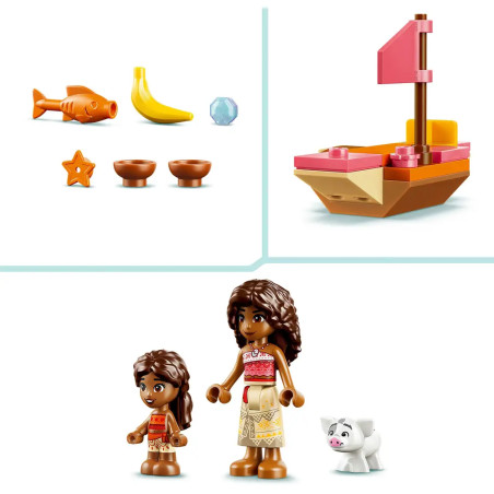 LEGO® Disney Prinzessin 43282 Vaianas Hütte und Boot