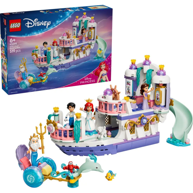 LEGO® Disney Prinzessin 43299 Arielles Königliches Hochzeitsboot