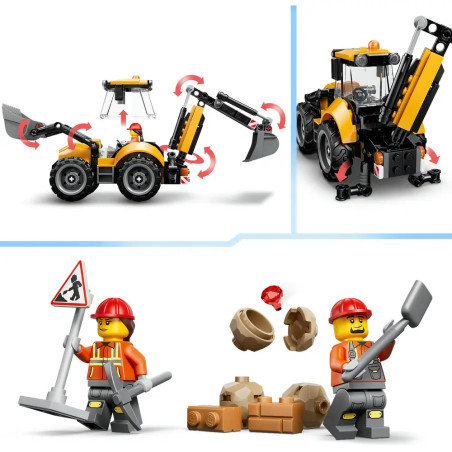 LEGO® City 60480 Gelber Baggerlader