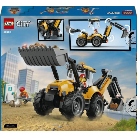 LEGO® City 60480 Gelber Baggerlader