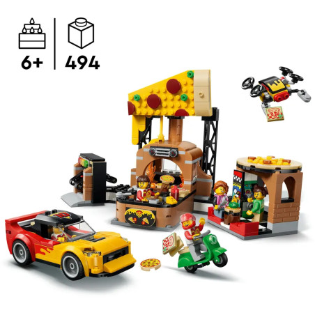 LEGO® City 60496 Pizza-Liefererlebnis mit Fahrzeugen