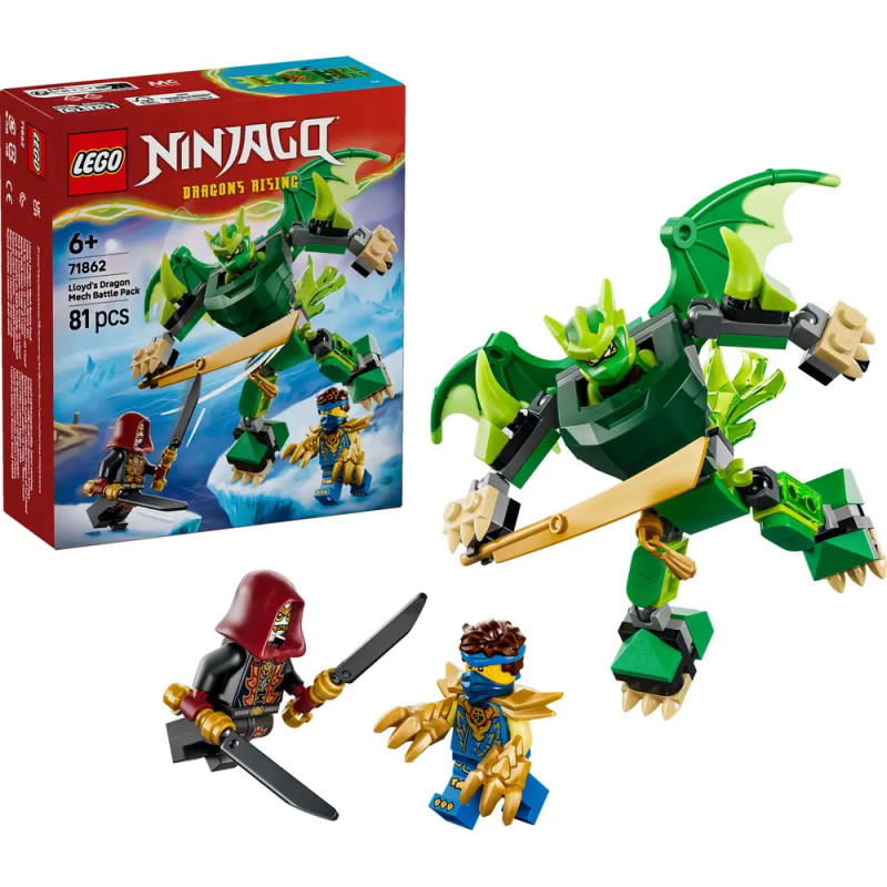 LEGO® NINJAGO® 71862 Lloyds Drachen-Mech Battle Set