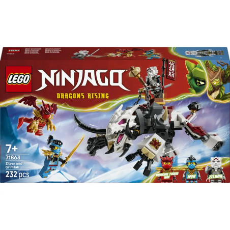 LEGO® NINJAGO® 71863 Zilvar auf seinem Drachentier Grimtak