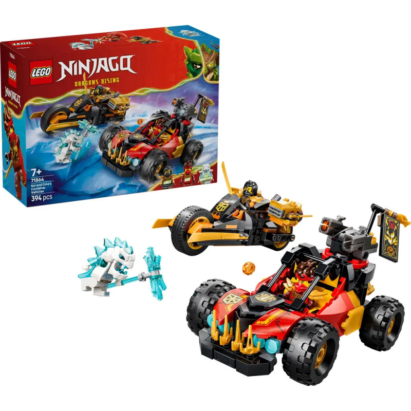 LEGO® NINJAGO® 71864 Kais und Coles Kombi-Flitzer