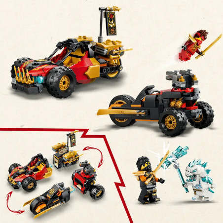 LEGO® NINJAGO® 71864 Kais und Coles Kombi-Flitzer