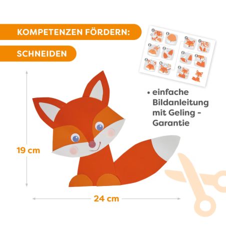 Bastelset - Erstes Schneiden Füchse